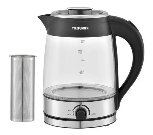 Pava Eléctrica Telefunken Pe800 Jarra Vidrio 1.8lt Mate Cafe