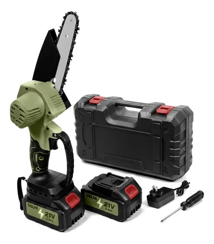Motosierra a Batería Delhi DL-008 — Espada de 18 cm, 1,9 Kilos