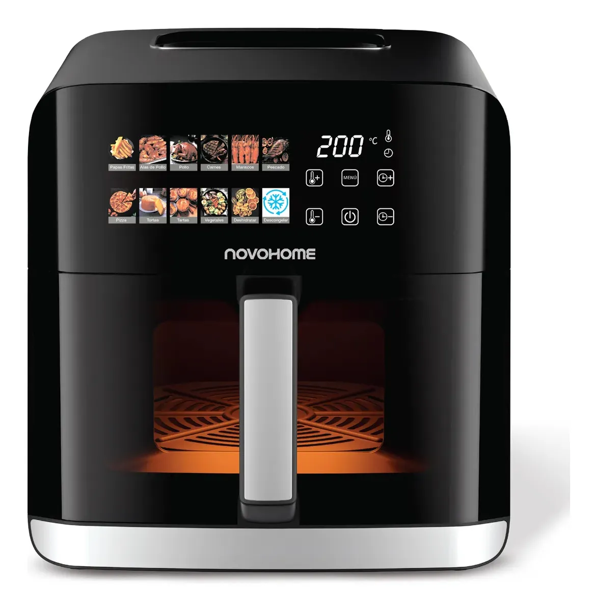 Freidora de Aire Novohome AH 802 WIX — 8,5 Litros, 1,7 kW, con Ventana
