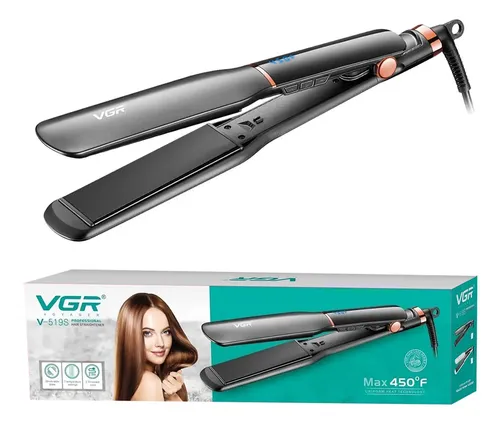 Planchita De Pelo Profesional Vgr V-519s Cerámica 230°c Negro