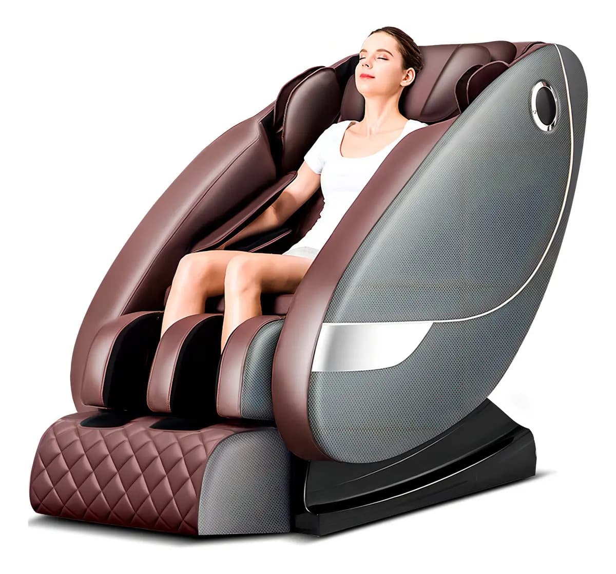 Sillón Masajeador Gadnic Titanium L Shape 20 Programas 22 Airbags Zero Gravity 180 Grados BT Parlantes Terapia Calor 90W