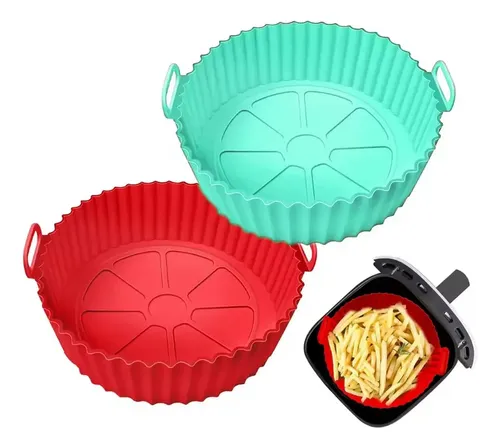 Molde Bandeja de Silicona Pablukas PBK-20R — 20 cm, Redondo, para Freidora de Aire — imagen 2
