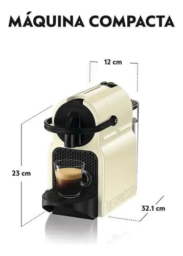 Cafetera de cápsulas Nespresso Inissia crema — imagen 2