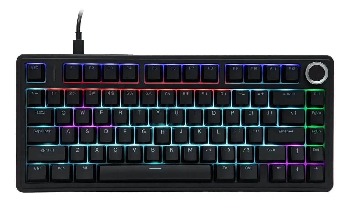 Teclado Gamer Mecánico Aula F75 Switch Red Retroiluminado — imagen 2