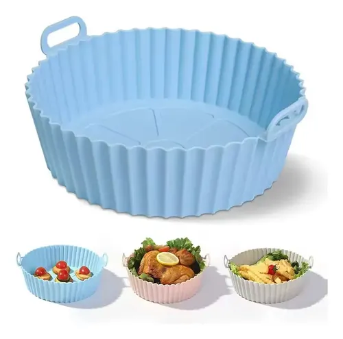 Molde Bandeja de Silicona Pablukas PBK-20R — 20 cm, Redondo, para Freidora de Aire