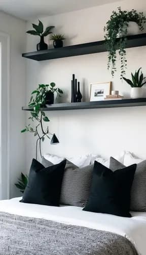 Kit X3 Uni 60x20 Estante Flotante Mueble Hogar Urbanafabrica Negro