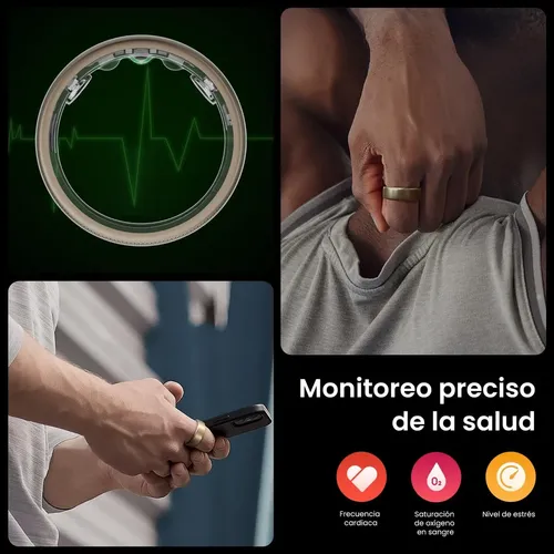 Anillo Inteligente Amazfit Helio Ring Titanio Talle 10 — imagen 3