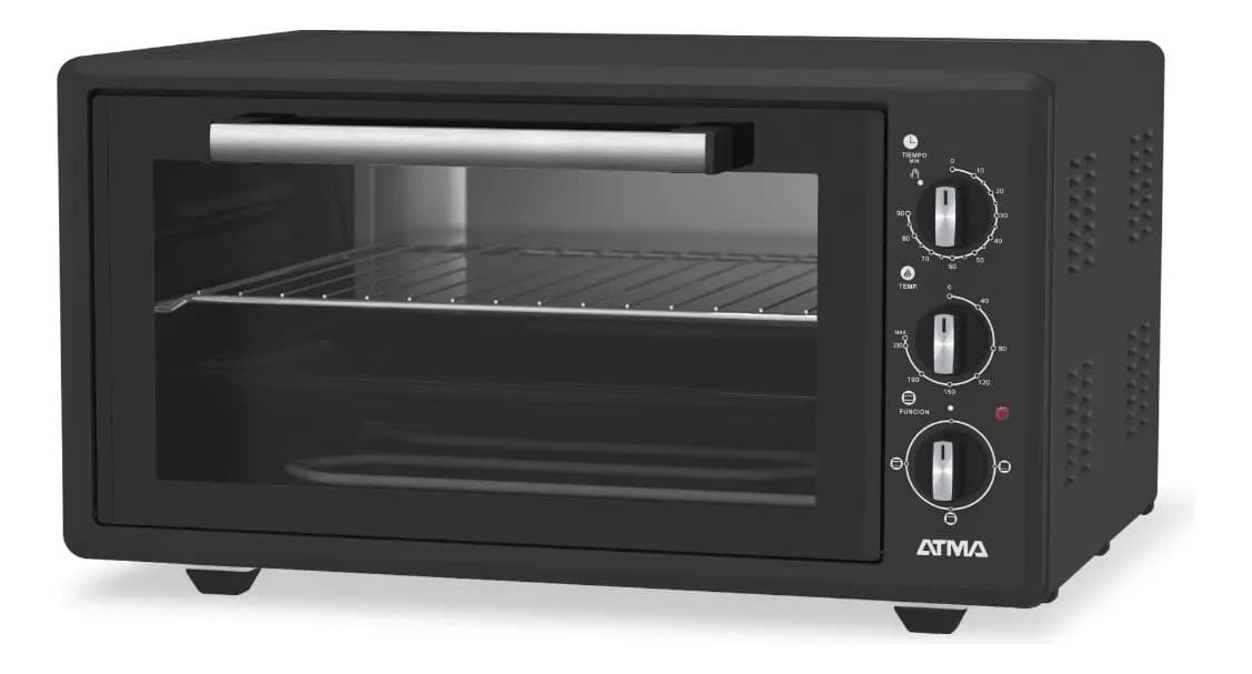 Horno Grill Eléctrico Atma Hgab4523pi 45l 1400w Negro — imagen 2