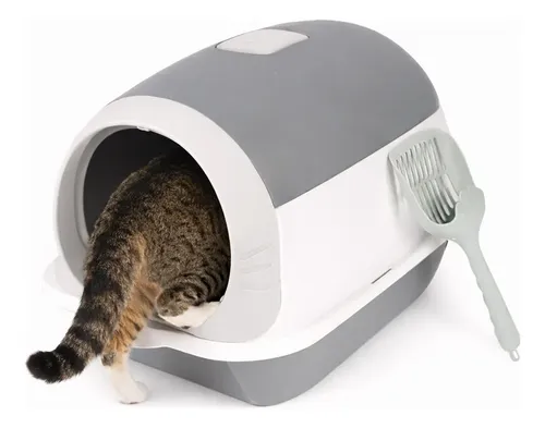 Arenero Cerrado Para Gatos Gadnic Litera Bandeja Anti Olor Con Pala