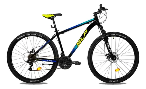 Bicicleta Mtb Slp 5 Pro Rodado 29 21v Disco Mecánico Acero Negro/Amarillo Talle M