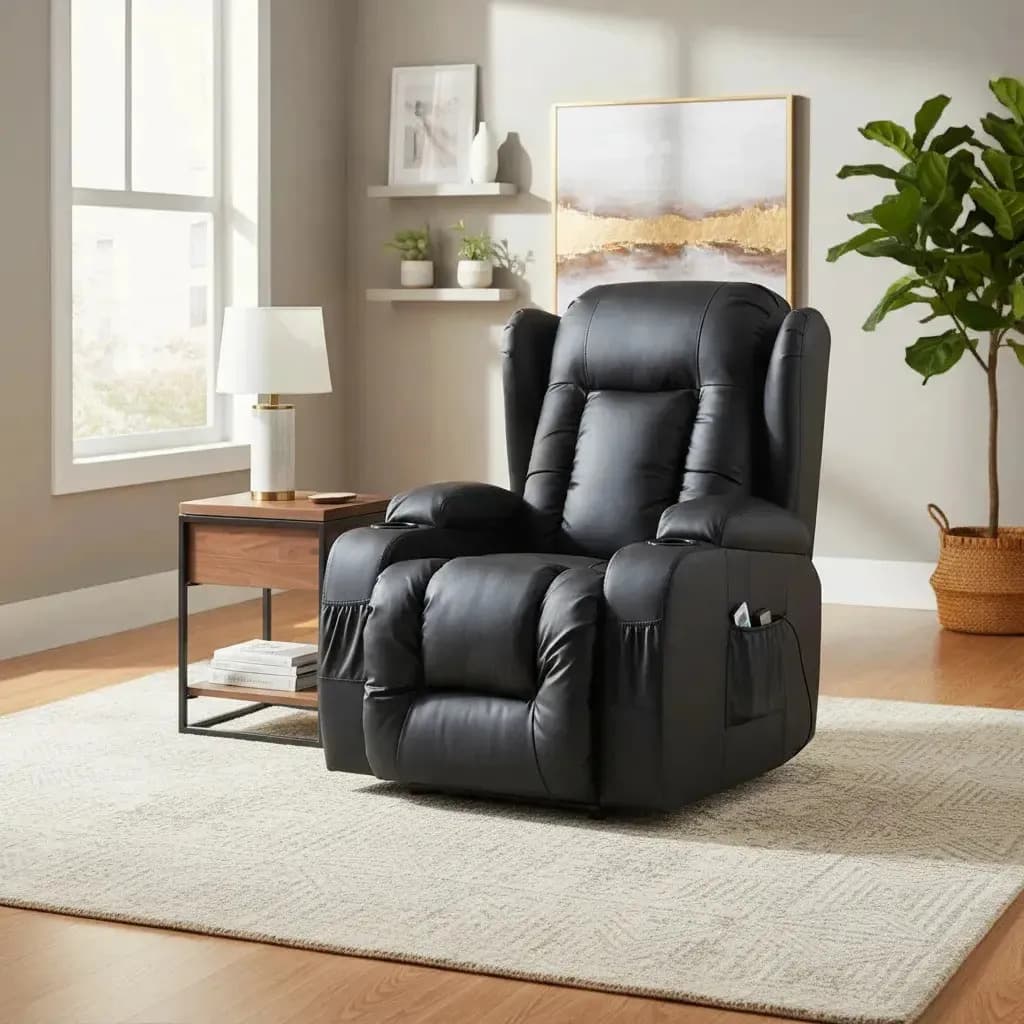 Sillon Masajeador Majestic Excalibur Manual Negro — imagen 2