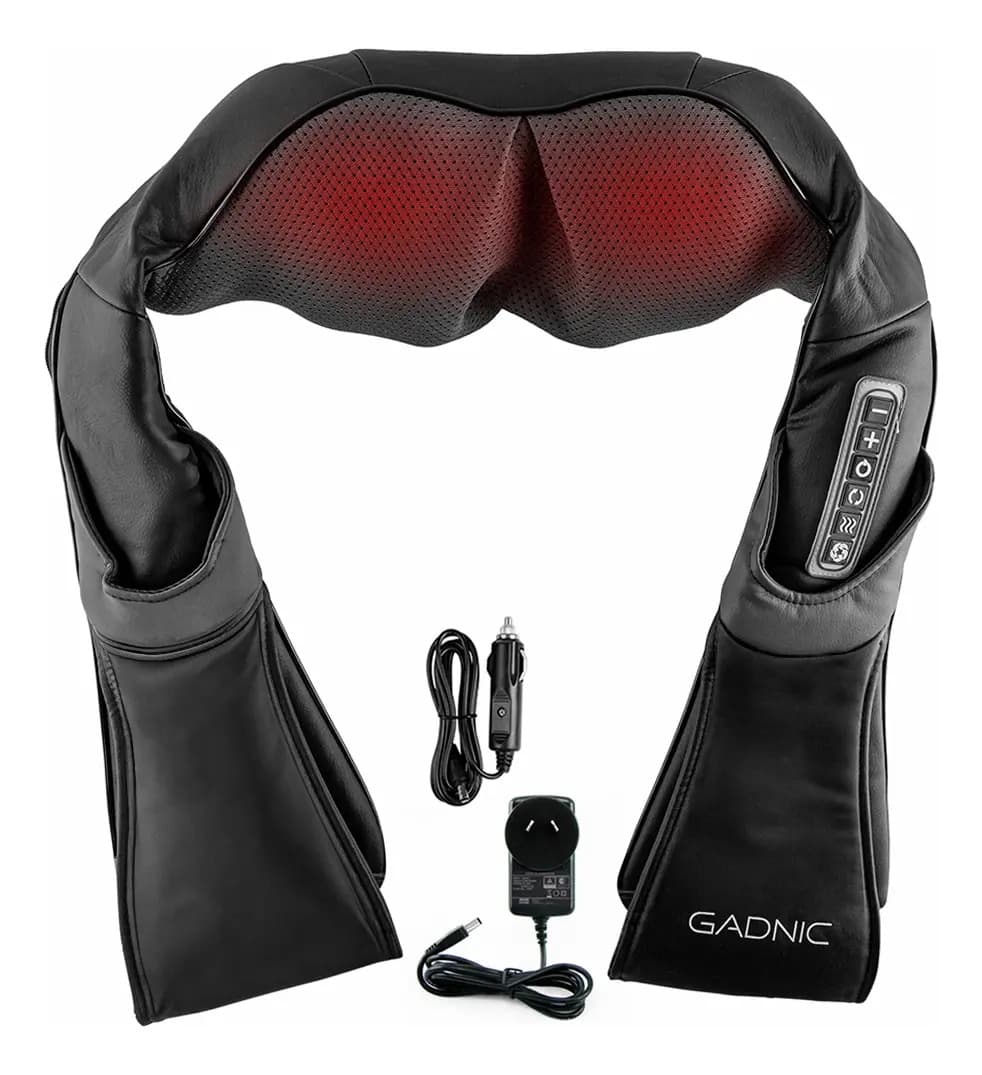 Masajeador Cervical Lumbar Gadnic 8 Nodos Terapia De Calor