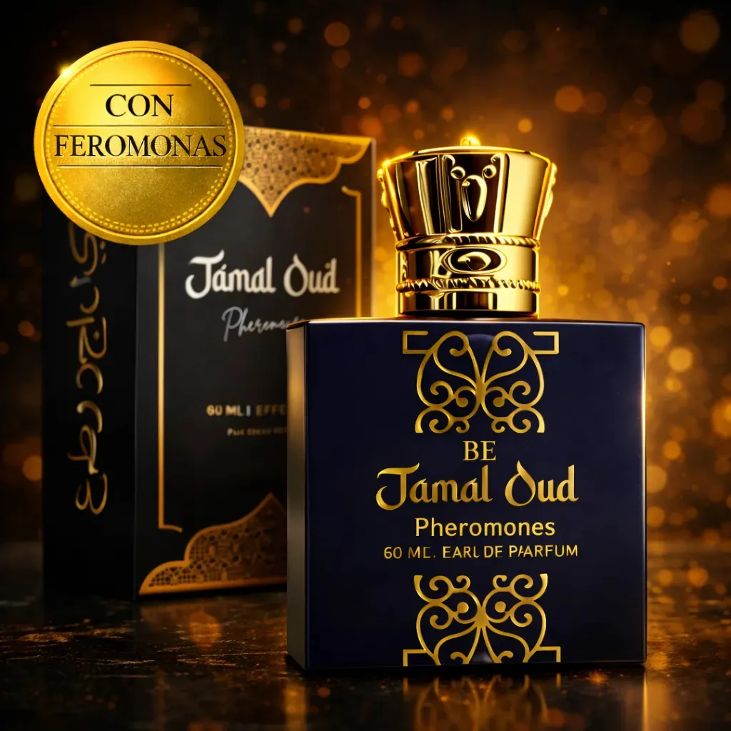Perfume Arabe Hombre masculino Jamal Oud Feromonas Eau Parfum Amaderado Cuero Intenso Larga Duracion Spray Seductor Butterfly Effect Industria Argentina Vegano Cruelty Free Oriental Especiado Vainilla — imagen 2