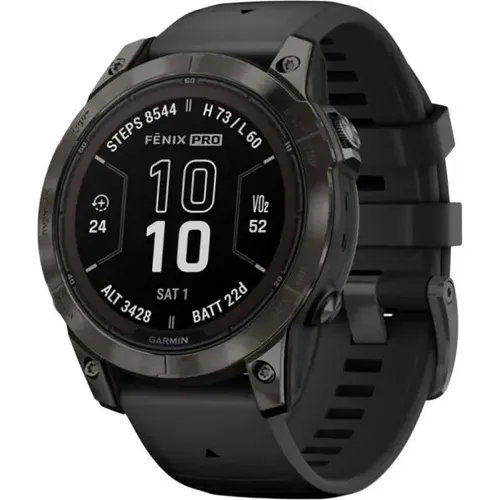 Reloj Gps Garmin Fenix 7 Pro Zafiro 47mm Color de la caja Negro Color del Bisel Negro Diseño de la Correa Quickfit