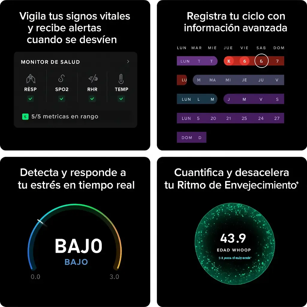 Whoop 5.0 Peak pulsera inteligente para salud y rendimiento — imagen 2