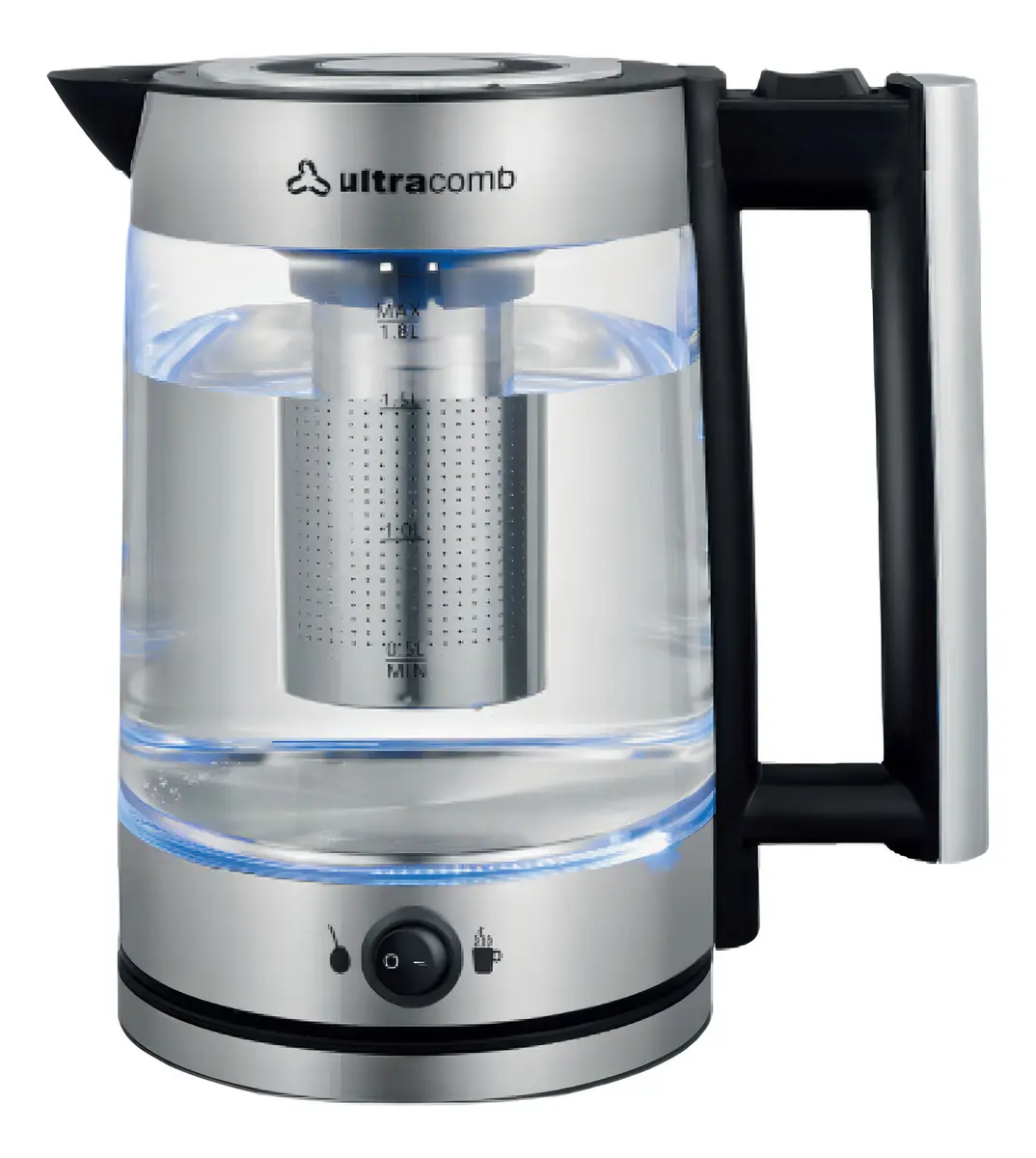 Pava Eléctrica Ultracomb Pe-4915 1.8l Negra Negro