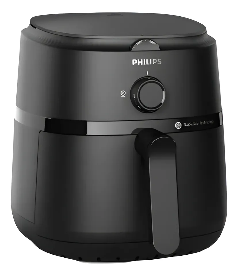 Philips Airfryer NA120/00, uno de los modelos que el fabricante nombra al desaconsejar el papel de aluminio