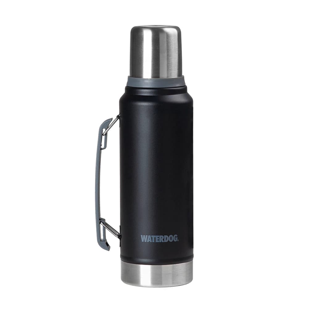 Termo Waterdog Ombu Doble Pared De Acero Inoxidable 1 Litro Negro