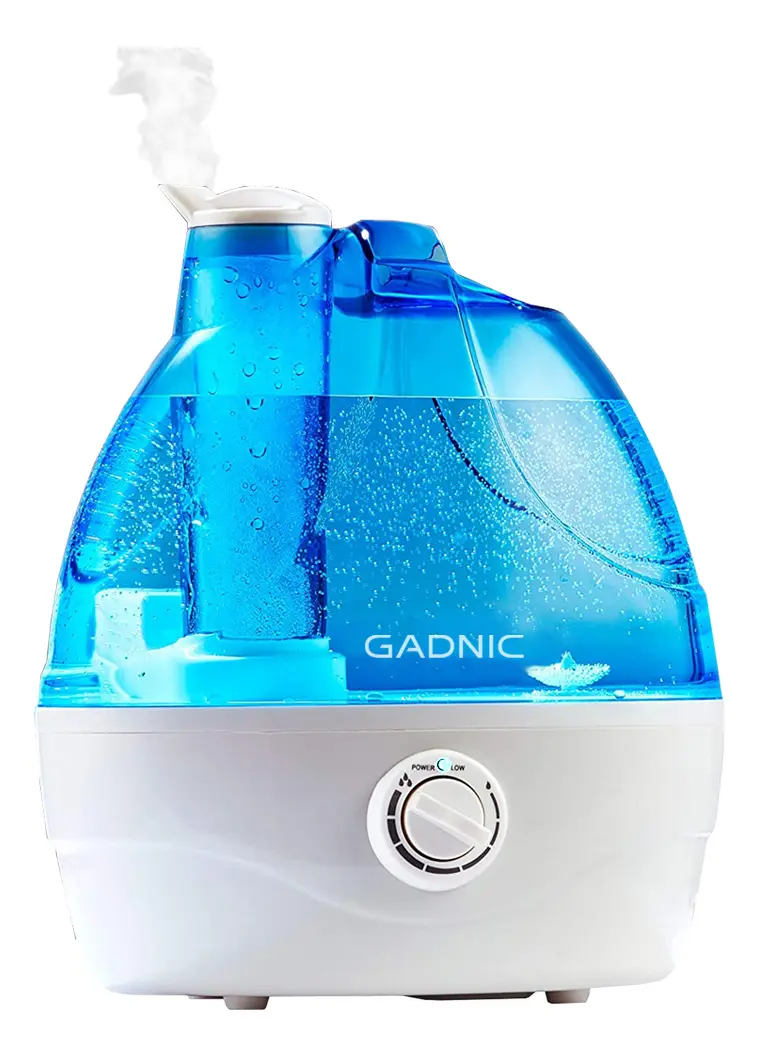 Humidificador de Ambiente Gadnic HM20B Difusor Ultrasónico 2.2L Neblina Continua Boquilla 360°