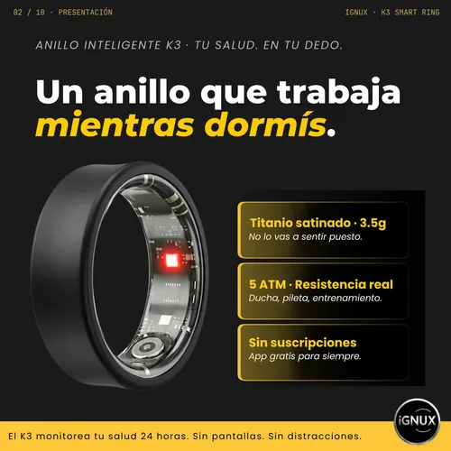 Anillo inteligente Ignix K3, el más barato de esta comparativa