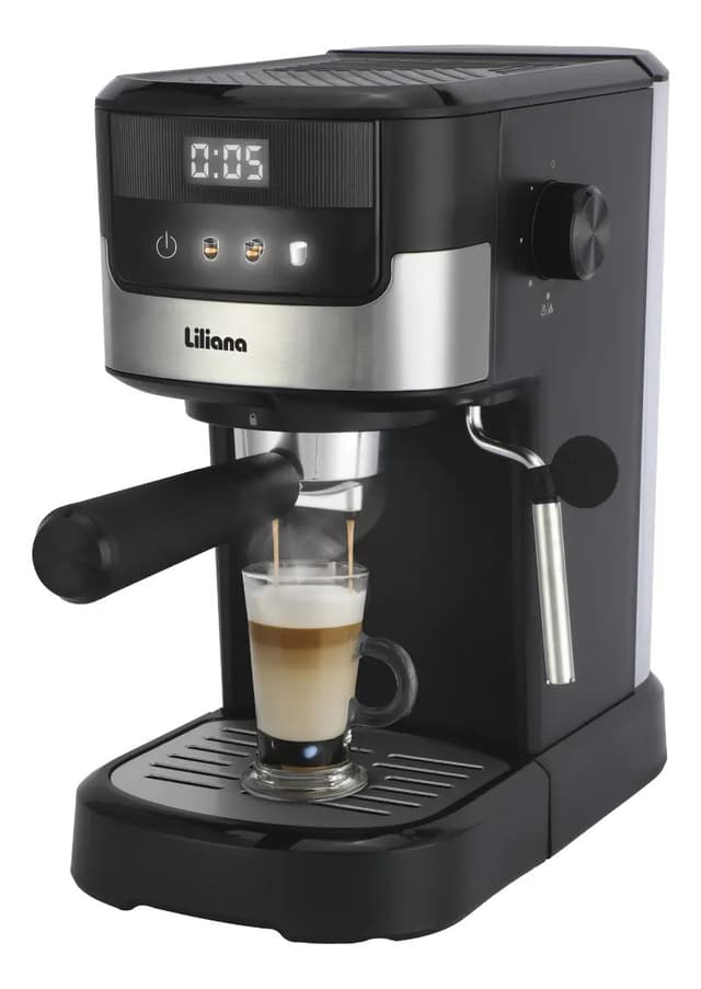 Cafetera express digital Liliana AC985 2 en 1 de 20 bares, compatible con café molido y cápsulas Nespresso