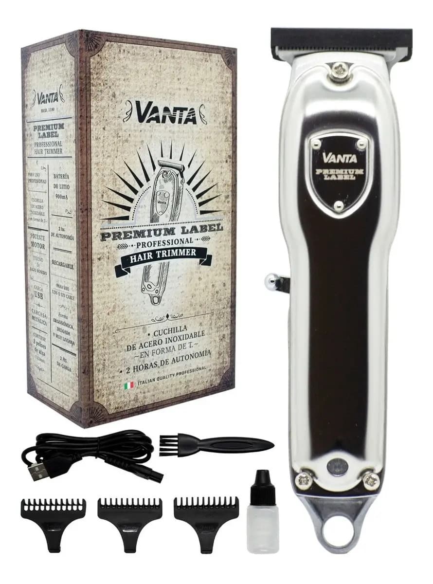 Cortadora Patillera Inalámbrica Vanta 1100 Pelo Barba