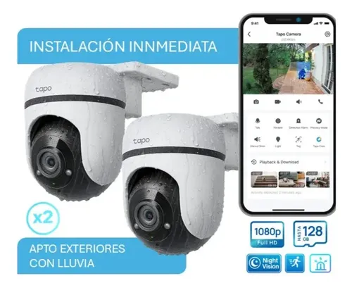 Kit de cámaras de seguridad TP-Link Tapo C500, dos unidades para exterior