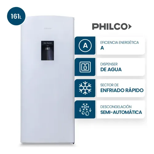 Heladera Philco One Door PHSD179BD2 — 161 Litros, Cíclica con Dispenser