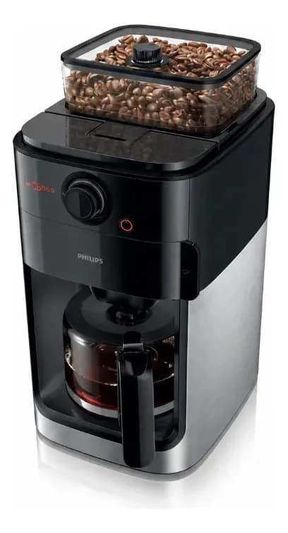 Cafetera Philips Grind & Brew Hd7767/00 1,2lt Con Molinillo Color Negro