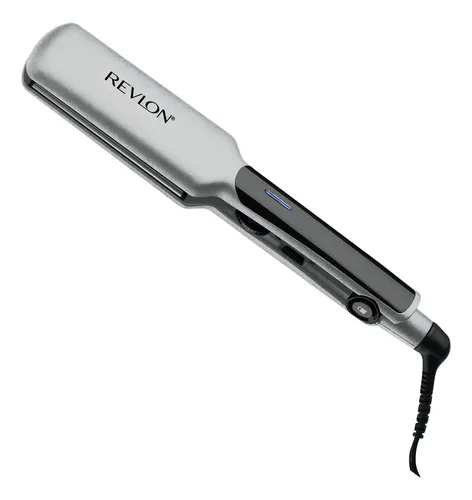 Plancha De Pelo Revlon 230° Placas 5.08Cm. Recubrimiento Titanio - plateada glitter