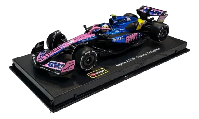 Auto de colección Bburago del Alpine A525 de Franco Colapinto, escala 1:43, el más vendido de toda la categoría Vehículos a Escala de MercadoLibre Argentina