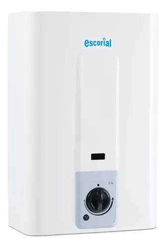 Calefon Escorial 14 Lts Tiro Natural Automático Sin Piloto! Color Blanco Tipo de gas GN