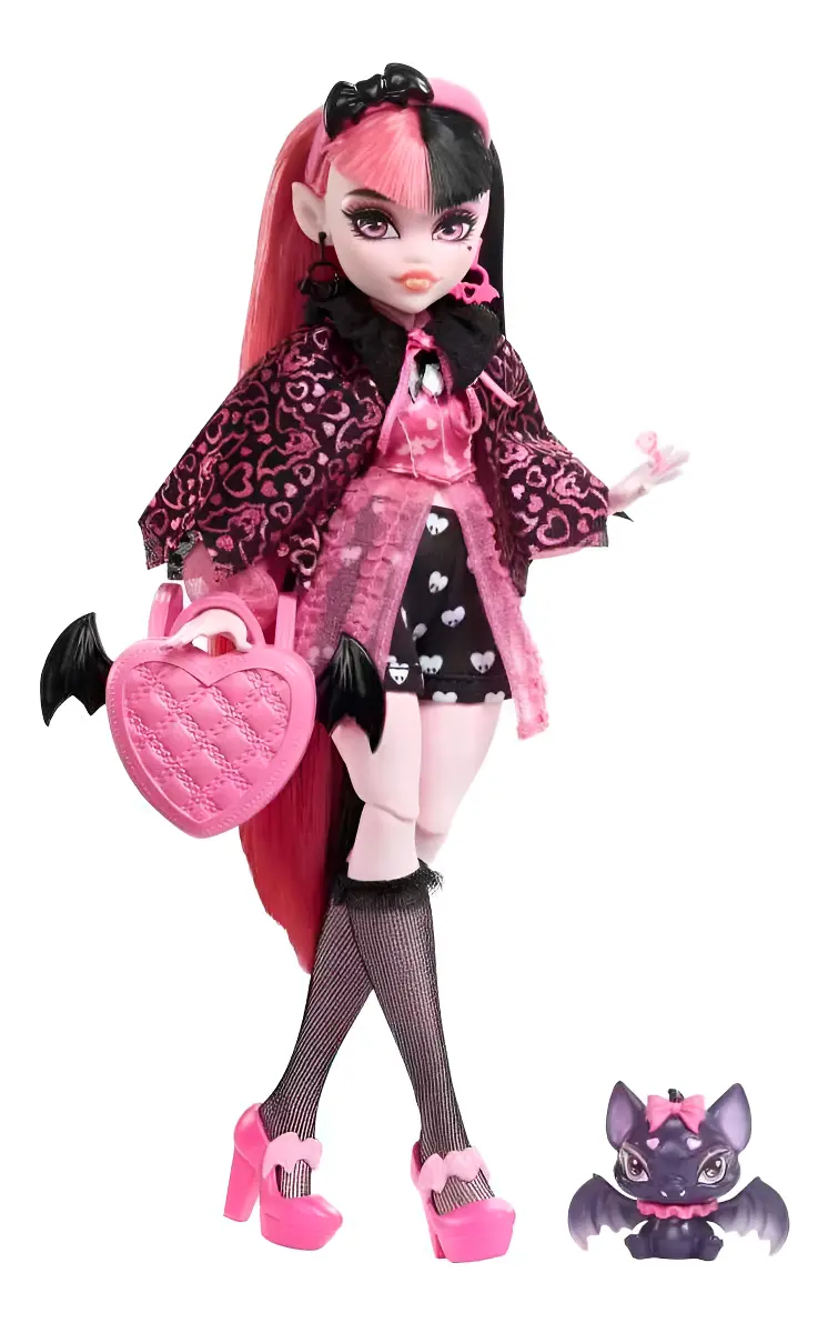 Mattel Monster High Muñeca Draculaura Moda Con Accesorios