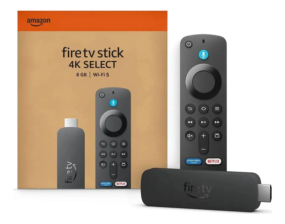 Amazon Fire Tv Stick 4k Select 8gb Control Con Alexa Negro De Voz