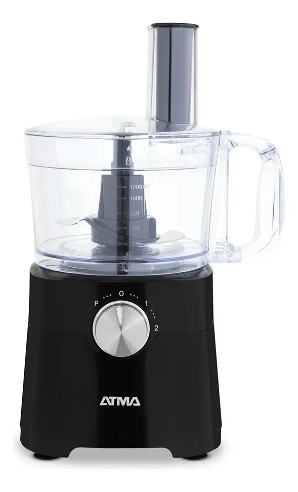 Multiprocesadora Atma 9 en 1 con jarra licuadora, picadora LP8426AP 600w Negra