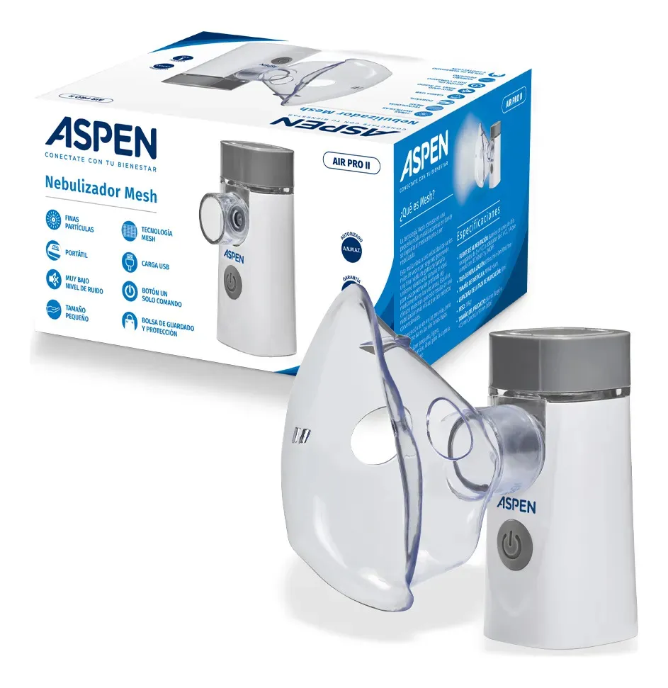 Nebulizador Portatil Mesh Air Pro 2 Aspen Blanco