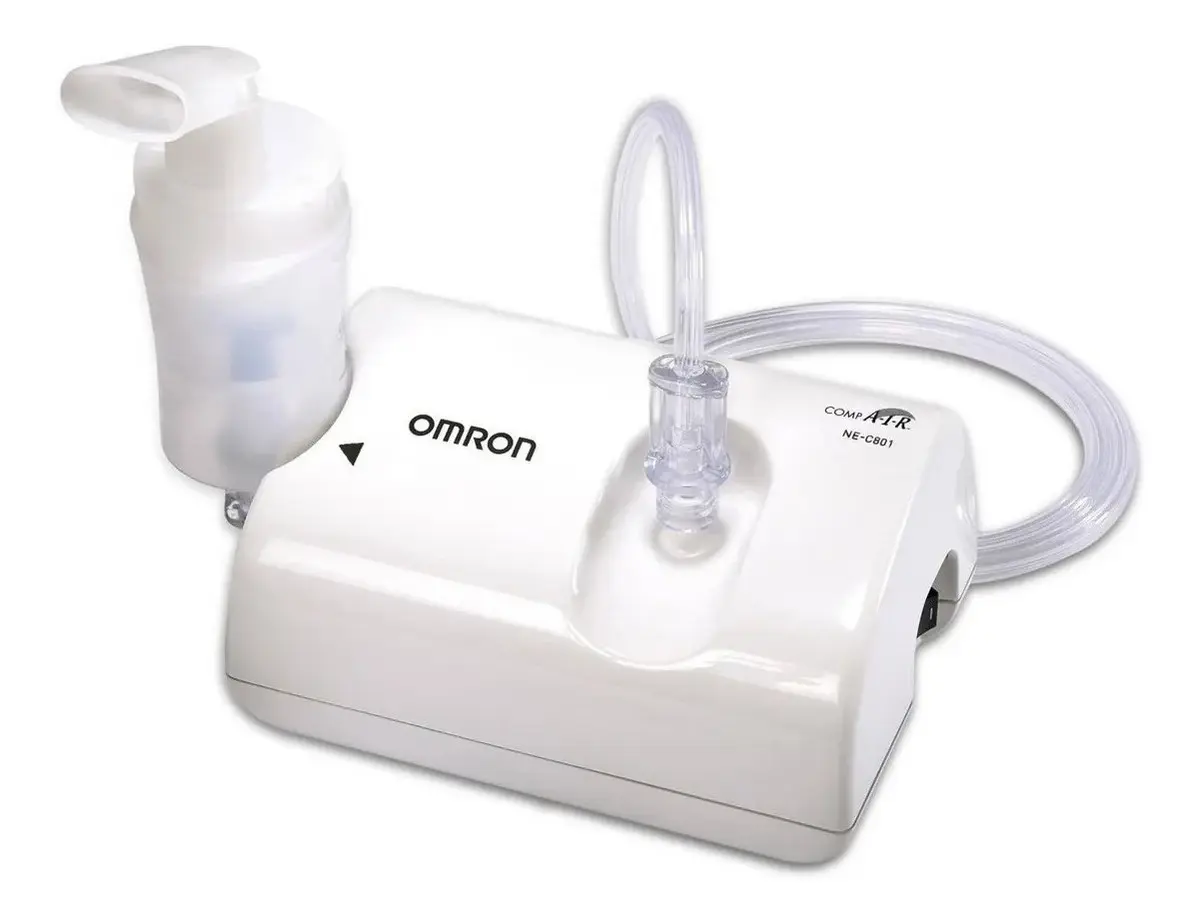 Nebulizador a pistón Omron NE-C801LA blanco