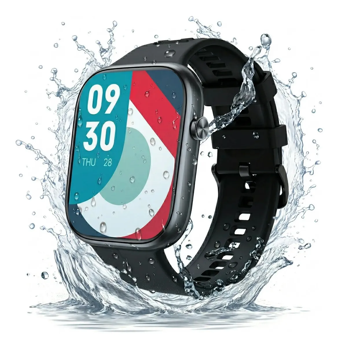 Smartwatch JD Venecia Sport Bluetooth Llamadas Pantalla 1.96 Táctil Malla Color Negro Resistente Al Agua IP68